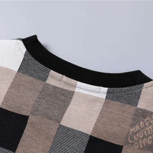 LOV Jacquard Damier Vintage T-Shirt - lov0000775 - Image 7