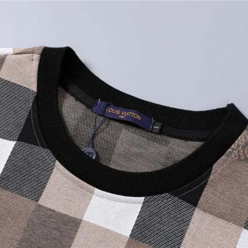 LOV Jacquard Damier Vintage T-Shirt - lov0000775 - Image 6