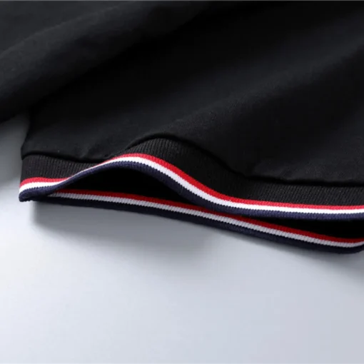 MC Tricolor Trimmed Cotton T-Shirt in Black - 103 - mc0000103 - Image 10