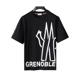 MC Grenoble Logo Print T-shirt in Black - 105 - mc0000105