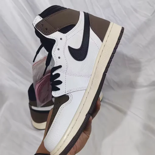Travis Scott x AJ 1 High OG SP Reverse Mocha Shoes Sneakers – nk0004491 - Image 5