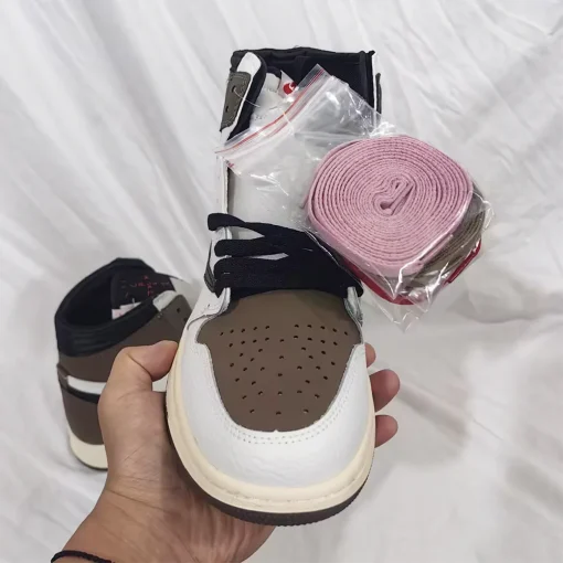 Travis Scott x AJ 1 High OG SP Reverse Mocha Shoes Sneakers – nk0004491 - Image 6