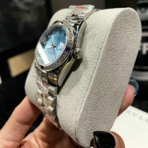 RL Datejust 31 69174 Steel Aqua Blue Dial Diamond Sapphire - RL0024 - Image 5