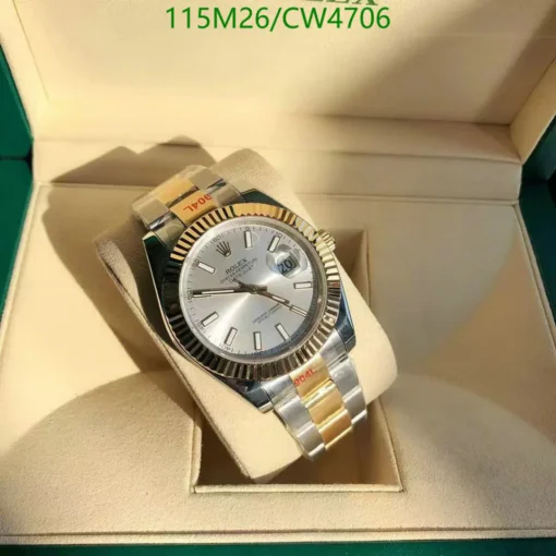 RL Datejust 41 126333 Yellow Gold Steel White Oyster Bracelet - RL0031 - Image 3
