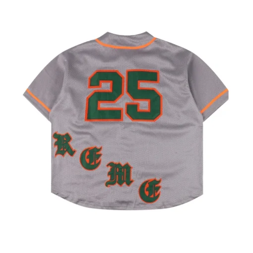 SUP Mesh Baseball Jersey T-Shirt in Grey - 504 - spm0000504 - Image 2