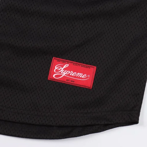 SUP Mesh Baseball Jersey T-Shirt in Black - 505 - spm0000505 - Image 4