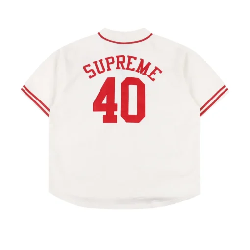 SUP Baseball Patch Jersey T-Shirt in White - 509 - spm0000509 - Image 2