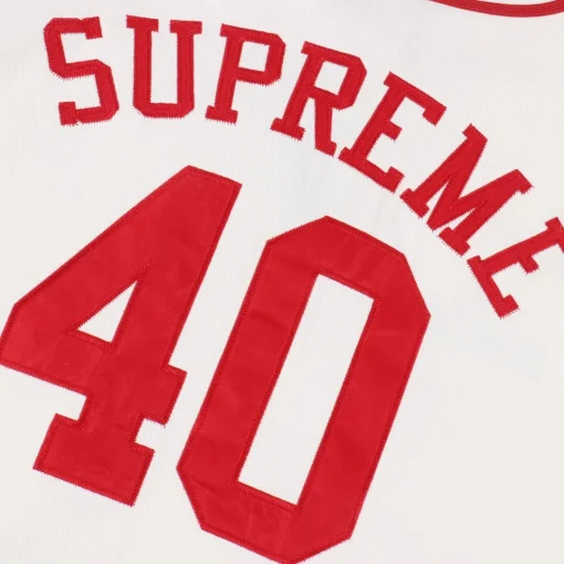 SUP Baseball Patch Jersey T-Shirt in White - 509 - spm0000509 - Image 8
