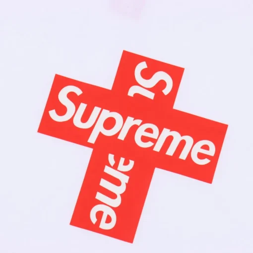 SUP Cross Box Logo T-Shirt in White - 513 - spm0000513 - Image 5