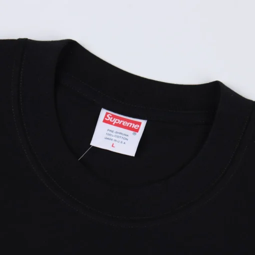 SUP Box Logo Zebra Print T-Shirt in Black - 514 - spm0000514 - Image 3