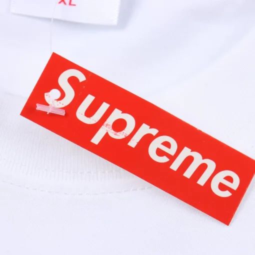 SUP Box Logo Zebra Blue Print T-Shirt in White - 515 - spm0000515 - Image 9