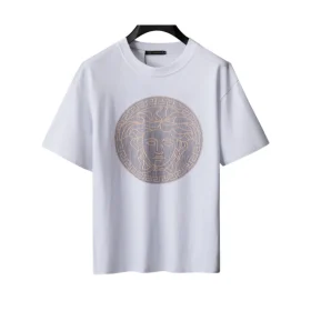 VS Medusa Head Cotton T-shirt in White - vs0000082