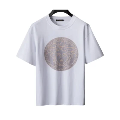 VS Medusa Head Cotton T-shirt in White - vs0000082 - M