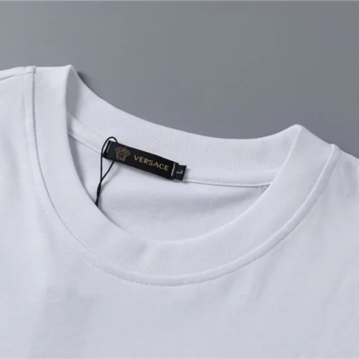 VS Medusa Head Cotton T-shirt in White - vs0000082 - Image 7