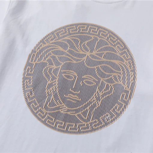 VS Medusa Head Cotton T-shirt in White - vs0000082 - Image 6
