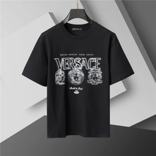 VS Medusa Logo T Shirt in Black - vs0000083 - Image 2
