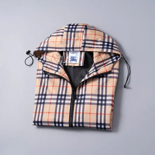 BUR Vintage Check Hooded Jacket - BUR0005 - Image 4