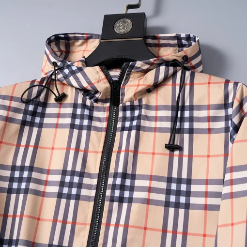 BUR Vintage Check Hooded Jacket - BUR0005 - Image 6