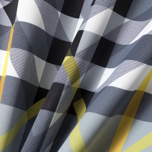 BUR Layered Check Gabardine Hooded Jacket - BUR0008 - Image 10