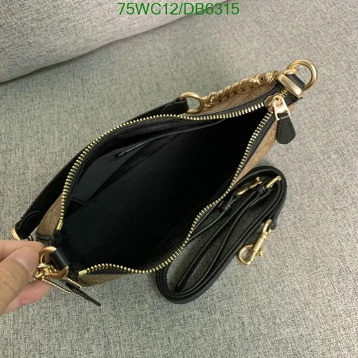 COH Teri Shoulder Bag In Beige Black - COH0013 - Image 5