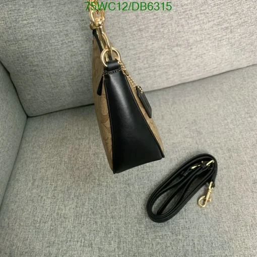 COH Teri Shoulder Bag In Beige Black - COH0013 - Image 4