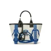 HM Steeple Printed Blue Bag - HM0004