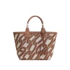 HM Steeple Printed Brown Bag - HM0007