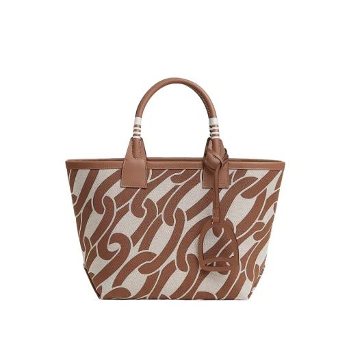 HM Steeple Printed Brown Bag - HM0007