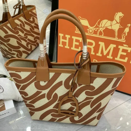 HM Steeple Printed Brown Bag - HM0007 - Image 4