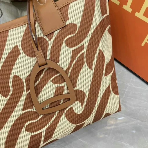 HM Steeple Printed Brown Bag - HM0007 - Image 5