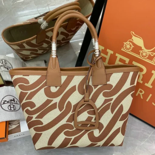 HM Steeple Printed Brown Bag - HM0007 - Image 8
