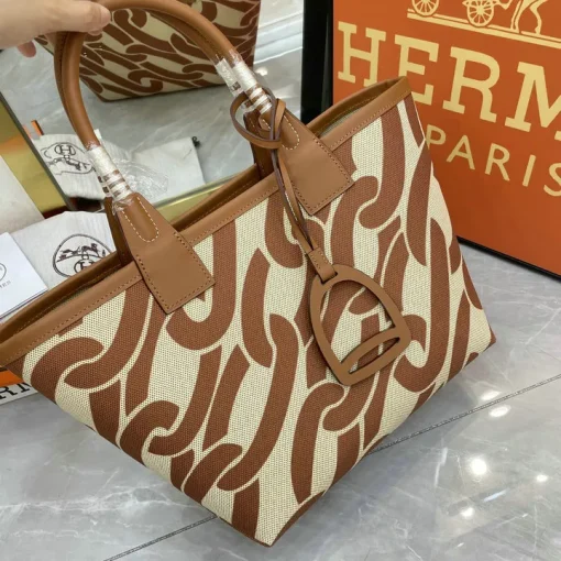 HM Steeple Printed Brown Bag - HM0007 - Image 9