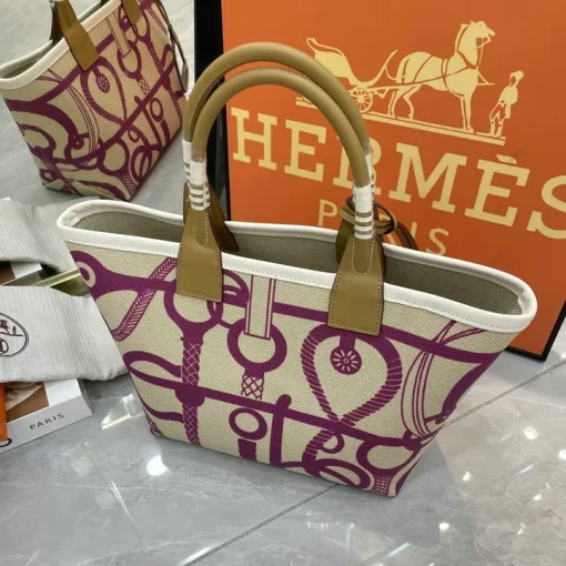 HM Steeple Printed Purple Bag - HM0010 - Image 5