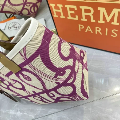 HM Steeple Printed Purple Bag - HM0010 - Image 6