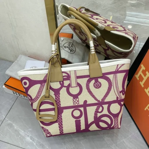 HM Steeple Printed Purple Bag - HM0010 - Image 3