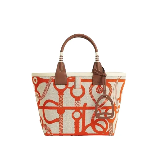 HM Steeple Printed Orange Bag - HM0011