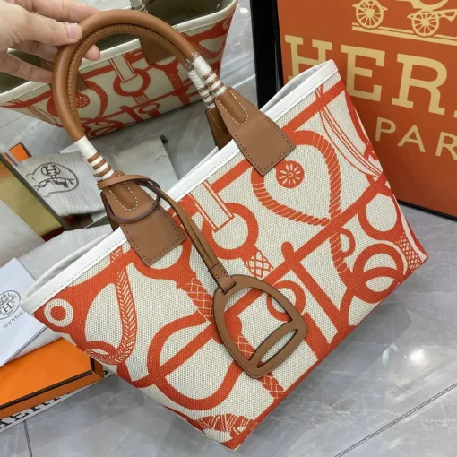 HM Steeple Printed Orange Bag - HM0011 - Image 5
