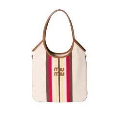 MM Ivy Striped Tote Bag in Red - MM0013