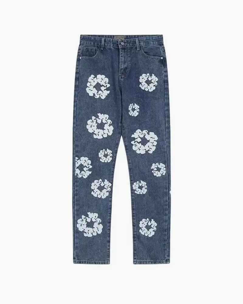 DT Wreath Light Wash Jeans