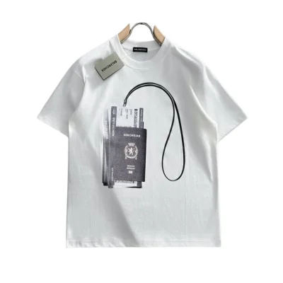 BLCG White Logo-Print Cotton T-Shirt - BLCG0005 - M