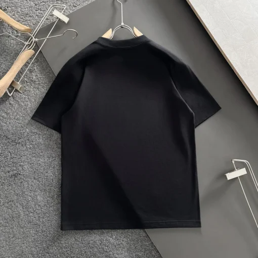 BUR Black Logo-Print Cotton T-Shirt - BUR0011 - Image 3