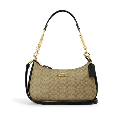 COH Teri Shoulder Bag In Beige Black - COH0013