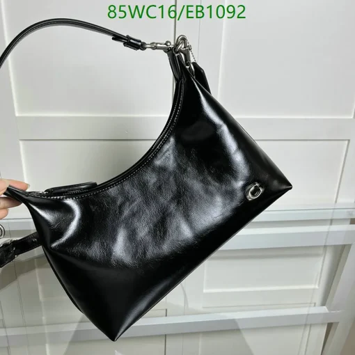 COH Juliet Black Shoulder Bag - COH0006 - Image 6