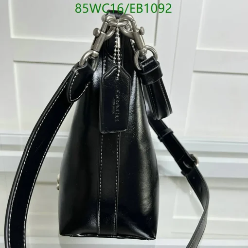 COH Juliet Black Shoulder Bag - COH0006 - Image 7