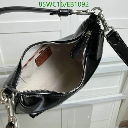 COH Juliet Black Shoulder Bag - COH0006 - Image 8