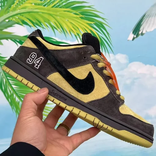 SUP x Dunk Low SB Camper Green Shoes Sneakers - nk0004518 - Image 3