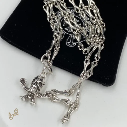 CH Skull Chain Necklace - CH0005 - Image 3