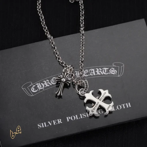 CH Cross Pendant Necklace - CH0010 - Image 3