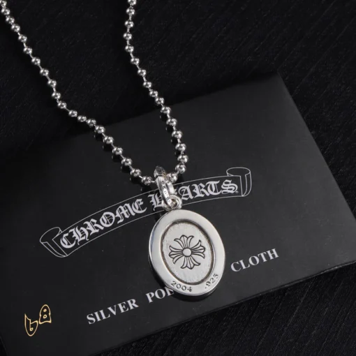 CH Oval Pendant Necklace - CH0014 - Image 3