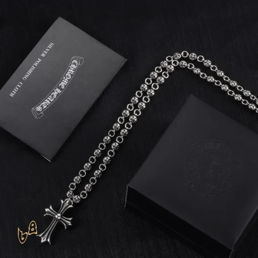 CH Cross Pendant Necklace - CH0018 - Image 4